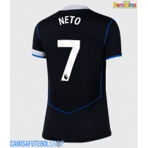 Camisa de time de futebol Chelsea Pedro Neto #7 Replicas 3º Equipamento Feminina 2025-26 Manga Curta